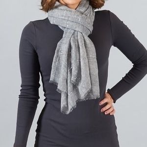 Tilo Holiday Sparkle Silver Sequin Scarf